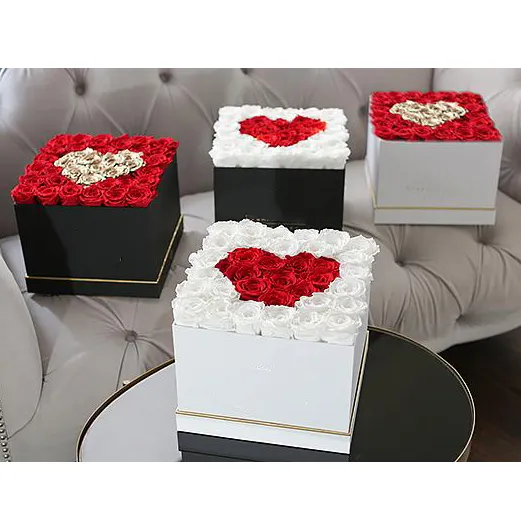 私はあなたを愛していますバラバレンタイン保存された長いバラの箱forevrose in box