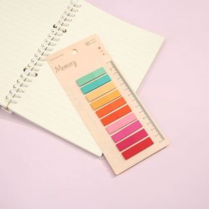 Marcadores Adhesivos de 10 Colores Surtidos con Temática Variada: Notas Adhesivas, Regla, Memoria, Romántico, Verano, Sueño - Product Image 4