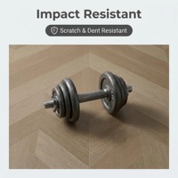 Plancher en bois stratifié HDF Uniclic Lock 10 mm, finition brillante, largeur 300 mm, classe AC4, qualité E0, résistant à l'eau, en chêne