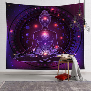 Tapisserie Mandala Nordique |   Toile de fond <span class=keywords><strong>murale</strong></span> <span class=keywords><strong>pour</strong></span> le yoga, idéale <span class=keywords><strong>pour</strong></span> la transformation du salon et de la chambre |   Serviette de plage et tapis de méditation <span class=keywords><strong>pour</strong></span> l'extérieur - Product Image 1