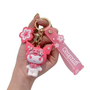 Llavero de PVC de Sakura con <span class=keywords><strong>Kuromi</strong></span> y Cinnamoroll de la serie Sakura - Colgante para bolso, pequeño premio para máquinas recreativas - Product Image 5