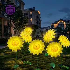 Waterproof <b>Solar</b> Led Garden Stake <b>Lights</b> Outdoor Decorative Sunflower Flower Lamps For Wedding Decor-for Christmas Halloween - Product Image 3