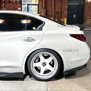 DGRCCS Original Q50 Q50S Q50L Style PSM Aileron arrière en fibre de carbone forgée, peinture UV, poli, non perforé - Product Image 5