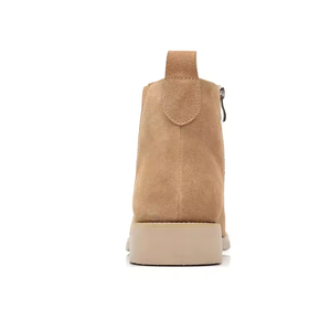 Botas de Tobillo para Hombre, Primavera-Otoño, Parte Superior de Cuero Genuino con Estampado de Leopardo, Suela de Goma, Impermeables, para Trabajo - Product Image 3