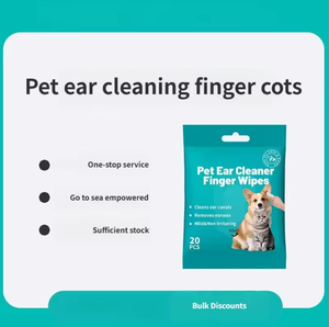 Lingettes nettoyantes pour animaux sans parfum, lingettes pour oreilles, lingettes pour doigts pour chiens et chats, taille personnalisable, douces, <span class=keywords><strong>non</strong></span> tissées, vente en gros - Product Image 2