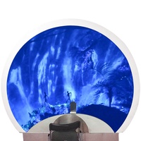 Pantalla de Cúpula Voladora de Simulación Virtual Seeball de 2m de Diámetro, Pantalla FRP de Forma Especial, Pantalla de Arco 3D sin Gafas, Proyector Láser UST