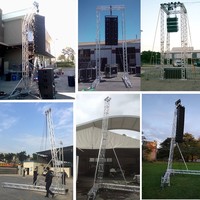 Équipement de scène de haute qualité : Tour de levage en treillis d'aluminium pour système de sonorisation Line Array à vendre