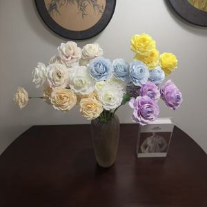 Bouquet de roses artificielles Junheyuan, fleurs en soie pour la décoration de la maison et des mariages, 273 - Product Image 1