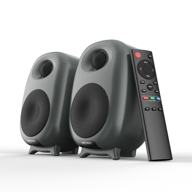 Customized 50W Home Theatre Systems Speaker 6.5 Inch 2.0 Channel Metal Mesh Cloth Cover Good Tone Quality