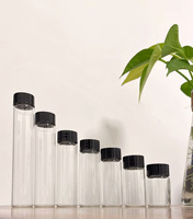 Bouteille en verre creuse à fond plat de 2 ml, 3 ml, 5 ml, 10 ml, 15 ml, 20 ml, flacon à souhaits, récipient de stockage alimentaire