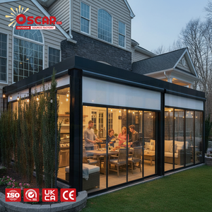 <span class=keywords><strong>Kit</strong></span> d'accessoires pour pergola bioclimatique d'extérieur avec fonctionnement automatique et design peu encombrant pour jardin, balcon, cour - Product Image 1