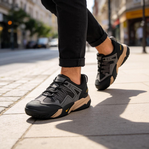 Chaussures décontractées pour hommes respirantes, <span class=keywords><strong>anti</strong></span>-transpiration, avec embout <span class=keywords><strong>anti</strong></span>-choc et <span class=keywords><strong>semelle</strong></span> antidérapante durable, idéales pour le camping, la randonnée et les trajets quotidiens. - Product Image 1