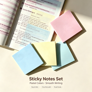 SK Pastel Sticky <b>Notes</b> Matte Finish Colorful Memo Pads Easy to <b>Stick</b> Repositionable - Product Image 3