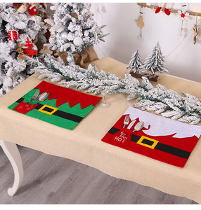 Nouveau design ensemble <span class=keywords><strong>de</strong></span> <span class=keywords><strong>table</strong></span> et <span class=keywords><strong>de</strong></span> chaises <span class=keywords><strong>de</strong></span> Noël décoration père noël barbe elfe couverture <span class=keywords><strong>de</strong></span> chaise tapis <span class=keywords><strong>de</strong></span> <span class=keywords><strong>table</strong></span> <span class=keywords><strong>de</strong></span> Noël - Product Image 6
