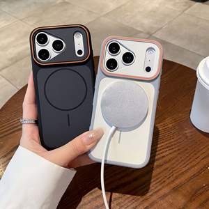 Fundas Magnéticas Mate de Lujo para Teléfono Móvil con Carga Inalámbrica para iPhone 17 16 15 <span class=keywords><strong>Pro</strong></span> <span class=keywords><strong>Max</strong></span> 17 Air, Funda Protectora de Lente con Cobertura Total - Product Image 6