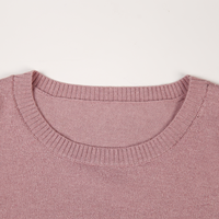 Manteau en tricot de luxe Tyan pour l'automne, avec poignets en fourrure véritable, coupe ample, vente en gros, couleur unie personnalisée, pull en laine mérinos pour femmes
