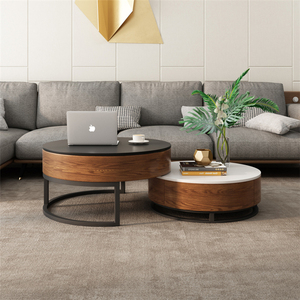 <span class=keywords><strong>Tavolino</strong></span> da <span class=keywords><strong>salotto</strong></span> moderno in metallo di lusso con Design multifunzionale <span class=keywords><strong>e</strong></span> combinazione di mobili - Product Image 3