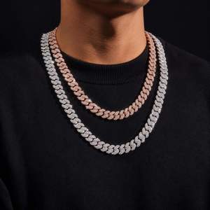 Collar de Cadena Miami Cuban Link de 10mm, Chapado en Rodio, Plata 925, con Moissanita VVS Certificada GRA, Estilo Hip Hop Iced - Product Image 6