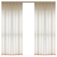 Nouveau Rideau Voilage Rétro en Coton et Lin, Motif Bonbons Arc-en-ciel, Style Mignon pour Chambre de Princesse, Rideau de Chambre pour Filles