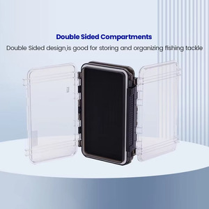 Boîte <span class=keywords><strong>de</strong></span> <span class=keywords><strong>rangement</strong></span> pour leurres et appâts en plastique transparent RTI Compartments, avec crochets, en ABS <span class=keywords><strong>souple</strong></span>, pour la pêche en rivière et en ruisseau - Product Image 3