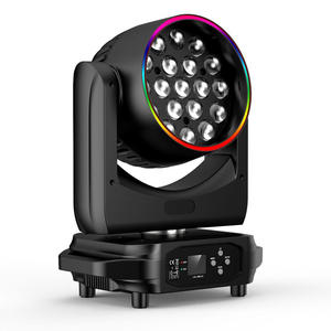 إضاءة مسرح جديدة RGBW 19x1 5W غسيل متحرك مع حلقة شريطية لتأجير مسرح الحدث - Product Image 1