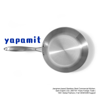Poêles à frire en acier inoxydable de qualité supérieure avec poignée ergonomique, distribution uniforme de la chaleur, directement de l'usine de Jiangmen pour les chefs de cuisine occidentale
