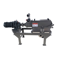 Séchoir à fumier d'animaux Séparateur solide-liquide avec déshydrateur de poulet Moteur 220V PLC et moteur Garantie 1 an