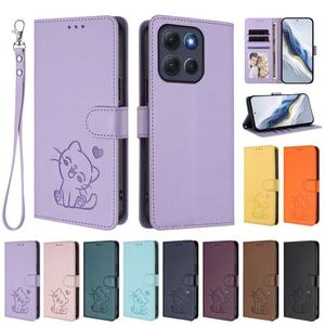 Custodia a Portafoglio in Pelle PU con Gatto Goffrato, Chiusura Magnetica e Scomparti Porta Carte, <span class=keywords><strong>Cover</strong></span> Antiurto per <span class=keywords><strong>iPhone</strong></span> 12 - Product Image 4