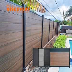 Panneau de clôture WPC moderne à faible entretien, embossé, pour les zones climatiques côtières <span class=keywords><strong>et</strong></span> les maisons de chantier - Product Image 3