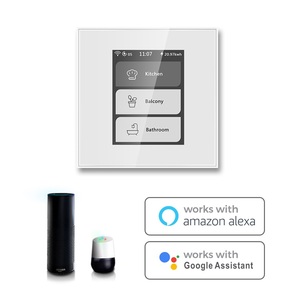 Interrupteur mural intelligent 5 gangs pour ventilateur et éclairage, 10A, Zigbee WiFi, panneau en verre, compatible avec les applications Smart Life et <span class=keywords><strong>Alexa</strong></span> Smart Home Remote - Product Image 6