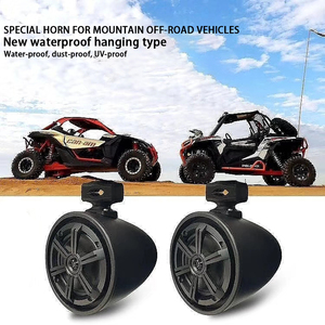 อุปกรณ์เสริมเรือ ATV เครื่องเสียงทางทะเล ลำโพงกันน้ำขนาด 6.5 นิ้ว ไฟ LED แบบติดตั้งบนเสา IP66 ลำโพงสำหรับเรือ - Product Image 1