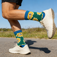 Chaussettes de sport respirantes en tricot, vente en gros d'usine, logo personnalisé, coton écologique, chaussettes de course pour hommes, marque KANGJIN