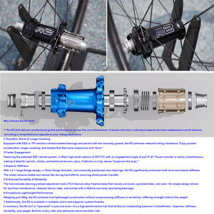 Ruote DFS in Carbonio Profondità 35/40/45/50/60/65mm 700C Set Ruote da <span class=keywords><strong>Corsa</strong></span> Superleggere Raggi in Carbonio 45/72T - Product Image 5