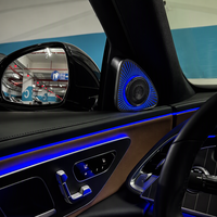 KYNCHO untuk benz New W205 W206 W213 W214 X253 X254 W223 5D Rotating Tweeter Car Ambient Light Kit LED Auto Interior Lighting