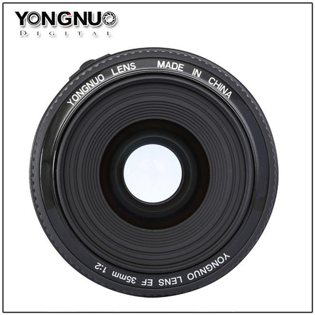Yongnuo 35mm Lens YN35mm F2 lens Wide-angle Large Aperture Fixed Auto Focus Lens For canon Nikon Camera