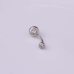 Wholesale Fashion Stainless Steel <strong>Belly</strong> Ring Silver Plated Elegant Body Jewelry Navel Ring <strong>Belly</strong> <strong>Button</strong> for Women <strong>Men</strong> - Product Image 6