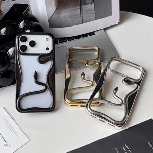 <span class=keywords><strong>Coque</strong></span> de téléphone en TPU souple, respirante, avec placage brillant et découpes, motif <span class=keywords><strong>serpent</strong></span> 3D cool pour <span class=keywords><strong>iPhone</strong></span> Air 17 16 15 14 13 12 <span class=keywords><strong>11</strong></span> Pro Max - Product Image 5