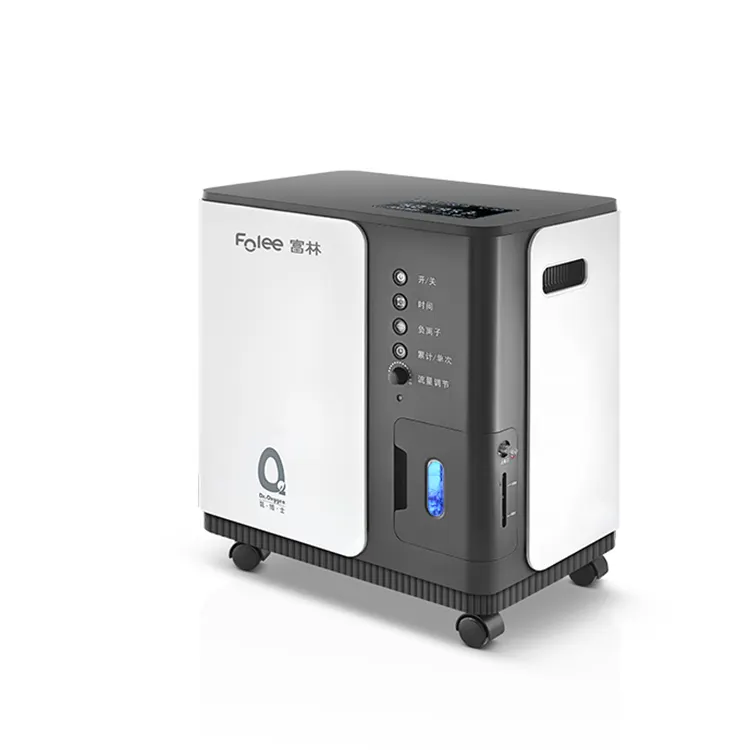 Folee-concentrador de oxígeno con función nebulizadora, generador de oxígeno médico portátil para el hogar, 5l, soporte técnico en línea