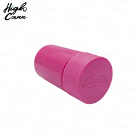 Pot en plastique PS personnalisé avec logo Highcan, lot de 5, taille mini 70 mm, cônes avec couvercle à pression et à rotation