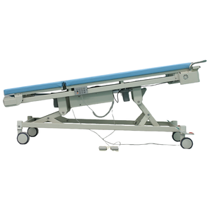 Table d'examen gynécologique électrique Lekang Medical Hospital, structure en acier, revêtement en cuir, mobilier d'examen gynécologique pour clinique - Product Image 6