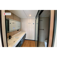 40 pieds commerce modulaire luxe préfabriqué acier intelligent minuscule espace capsule maison préfabriquée capsule chambre hôtel 20 pieds capsule maison