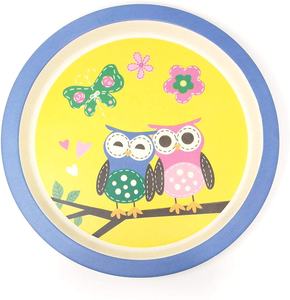 Assiettes alimentaires en Fiber de <span class=keywords><strong>bambou</strong></span> pour enfants, dessin animé écologique, ensemble d'alimentation pour <span class=keywords><strong>bébé</strong></span>, bol, tasse, cuillère fourchette, service de vaisselle pour les tout-petits, 5 pièces - Product Image 4