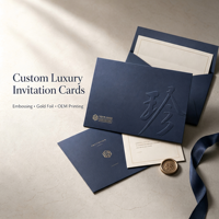 Ensemble d'invitations d'entreprise personnalisées de luxe, papier spécial, gaufrage et estampage à chaud, logo personnalisé en Chine pour boîte cadeau de marque d'alcool