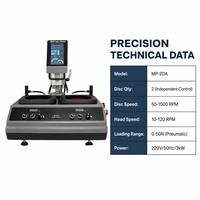Machine de meulage métallurgique de précision à double entraînement pour le meulage simultané de 6 échantillons, commande PLC