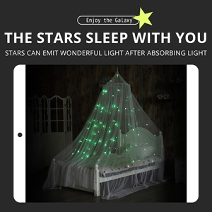 Giường Tán Sáng Trong Bóng Tối Ngôi Sao Huỳnh Quang Cho Trẻ Em Bé Gái Giường Vòm Màn Chống Muỗi - Product Image 2