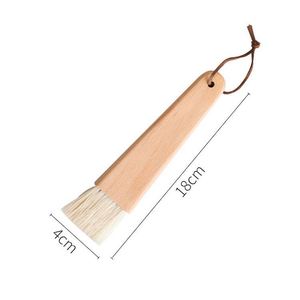 Natural Beech Wood Pastry Brush Soft Bristle Kitchen Brush for Baking and Cooking - Product Image 2
