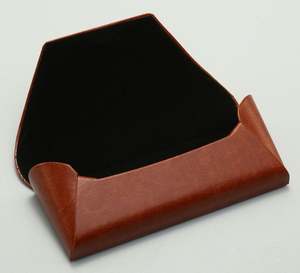 Étui à lunettes rigide rétro en cuir PU noir et marron, anti-compression, avec logo personnalisé, vente en gros - Product Image 4