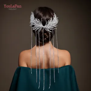 YouLaPan HP639 Hair Accessories Tassel Jewelry For Wedding Diamond Chain Headbands Luxury Party Dress Hair Tiaras For Hair