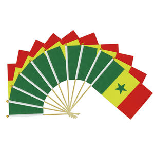 Drapeau du Sénégal en bois, agitable à la main, pour les fêtes générales - Nouveauté 2024, Vente Flash Usine - Product Image 2