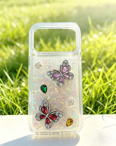 Funda Transparente para Teléfono con Diseño de Goteo de Resina Epoxi y Acrílico TPU, Carcasa Antirrayas con Lentejuelas Brillantes para <span class=keywords><strong>ZTE</strong></span> <span class=keywords><strong>Blade</strong></span> V80 Max/<span class=keywords><strong>Blade</strong></span> A36/A56 - Product Image 1